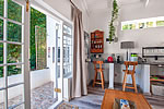 the earthy inn greyton guest seating area